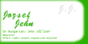 jozsef jehn business card